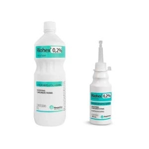 CLOREXIDINA AQUOSA 0,2% RIOHEX 1LT e 100ML - RIOQUIMICA